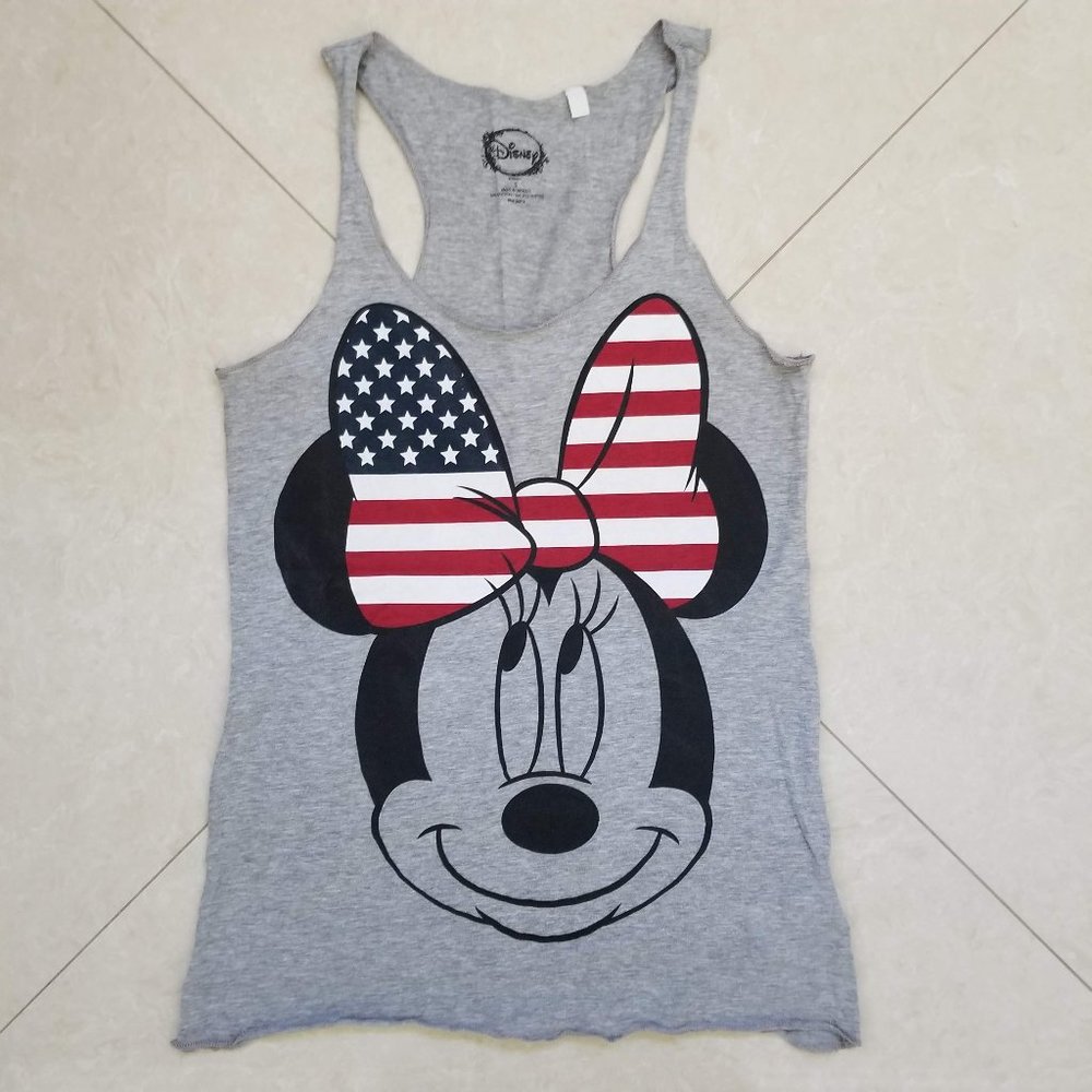 Disney Minnie Mouse American Flag Bow Tank